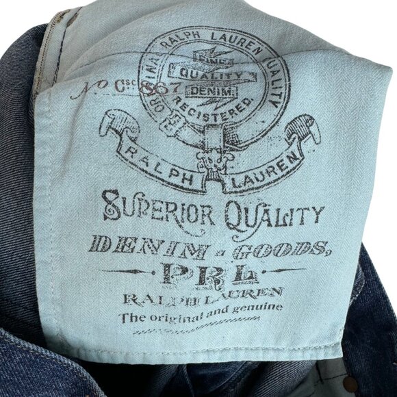 Polo Ralph Lauren Mens Denim Jeans Size 39x29.5n100% Cotton Blue Straight Fit - Picture 6 of 11